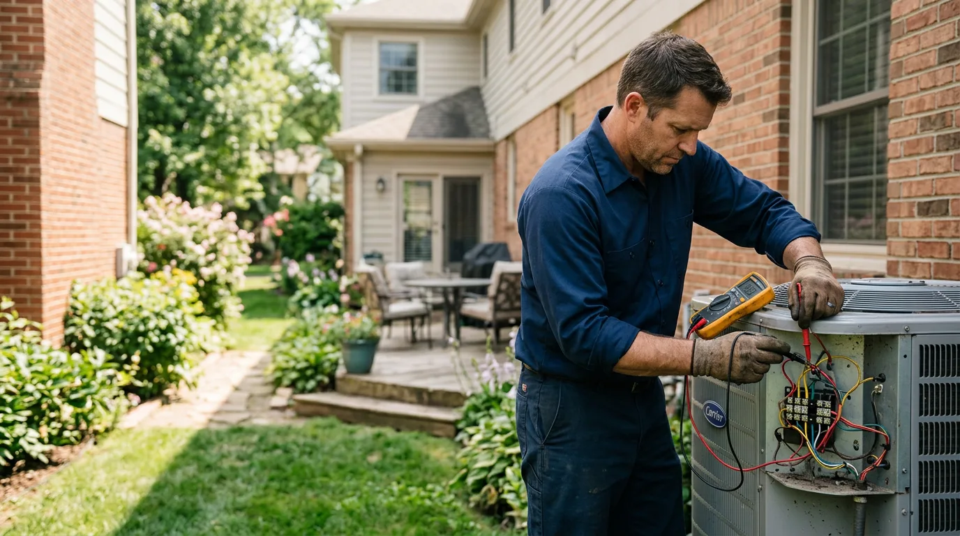 HVAC technician working near Glen Dale, WV